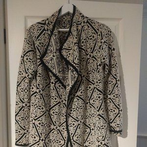 Damask Long Knit Cardigan